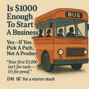 start a business with $1000